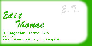 edit thomae business card